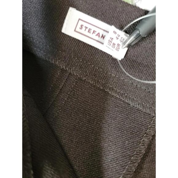 STEFANEL Brown A_line Career Casual Women's Skirt Size US8 NEW #CB1 - Picture 10 of 10